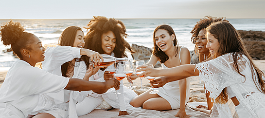 Bridesmaid Party At The Beach