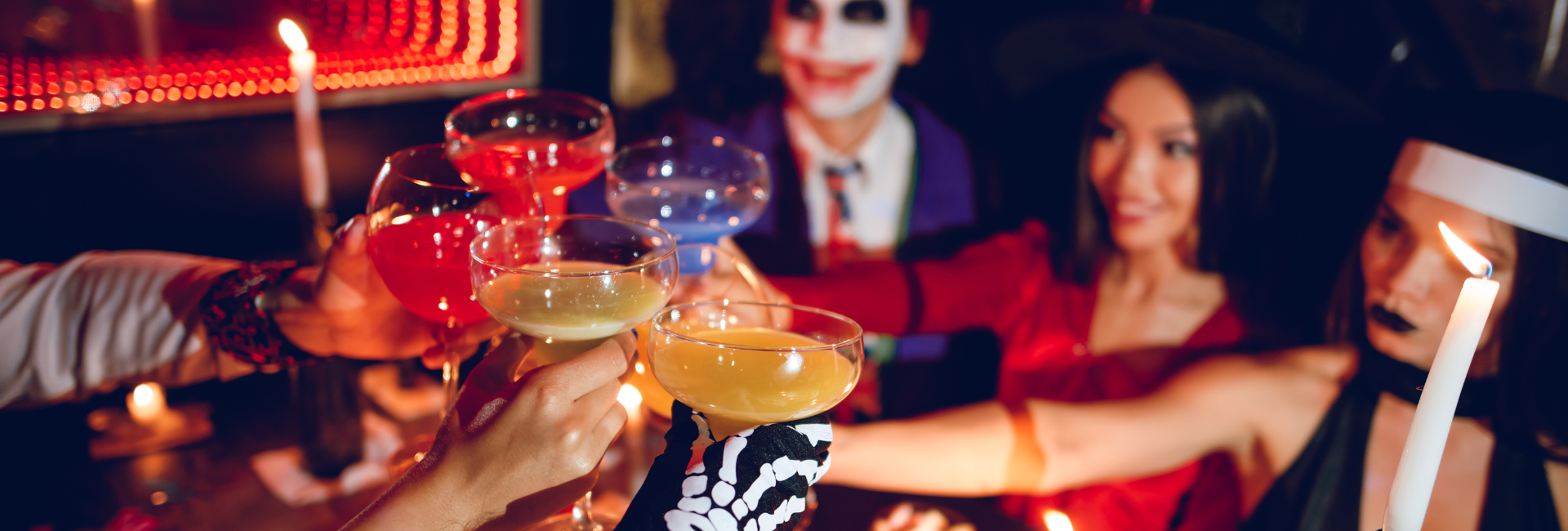Mexican Cocktails And Dishes In Halloween