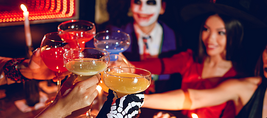 Mexican Cocktails And Dishes In Halloween