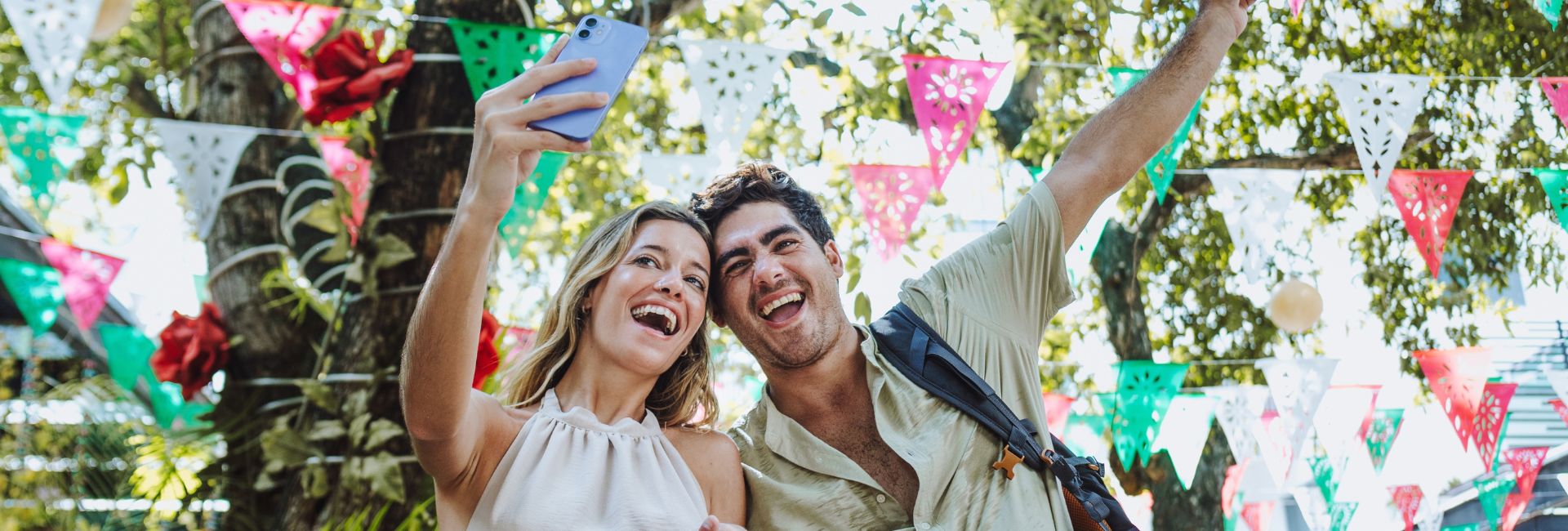 Travelers Celebrating Independence Day In Mexico