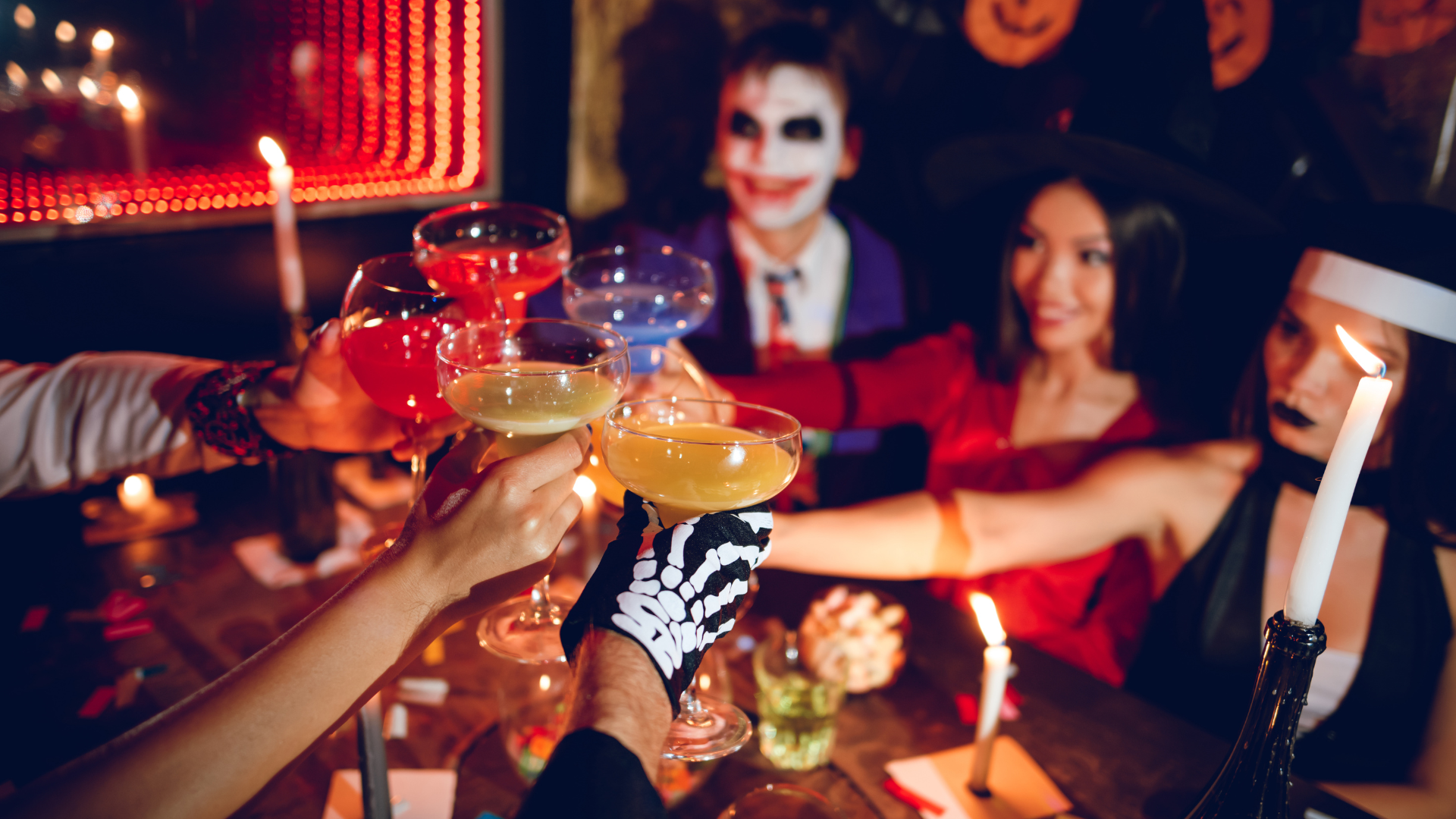 Mexican Cocktails And Dishes In Halloween
