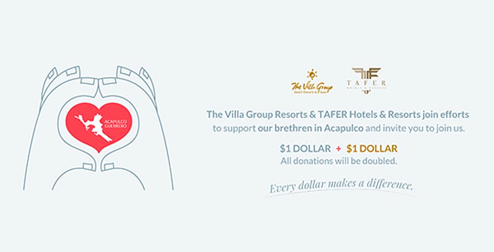 TAFER Hotels & Resorts and The Villa Group Announce Initiative to Support Hurricane Otis Relief Efforts in Acapulco