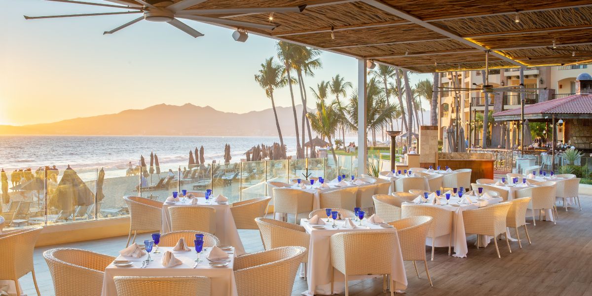 Hermosa vista en restaurante en Villa del Palmar Flamingos