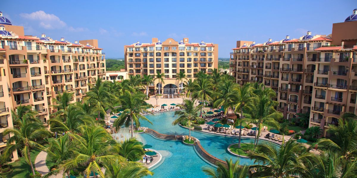Vista de resort todo incluido, Villa del Palmar Flamingos