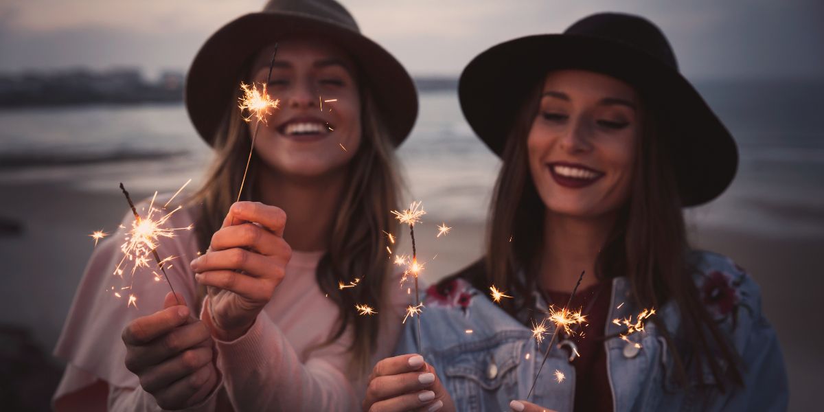 Friends ringing in the New Year at Villa del Palmar Los Cabos
