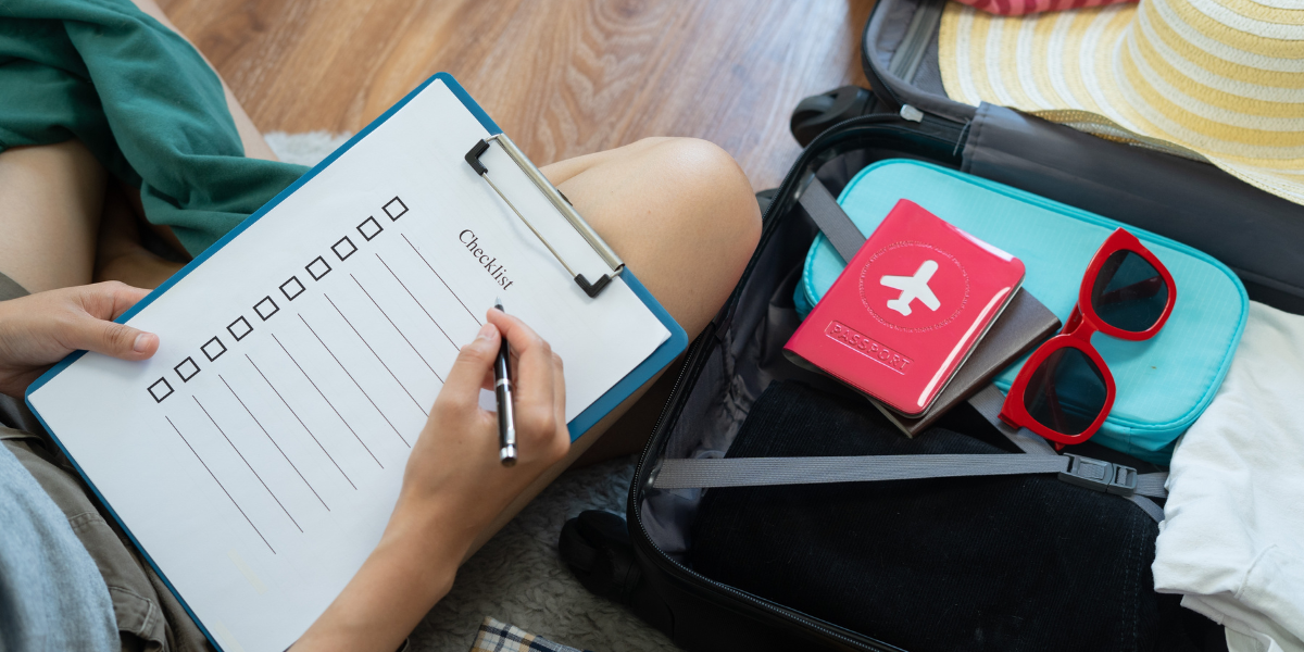 Checklist travel List of things to buy on a trip to Los Cabos