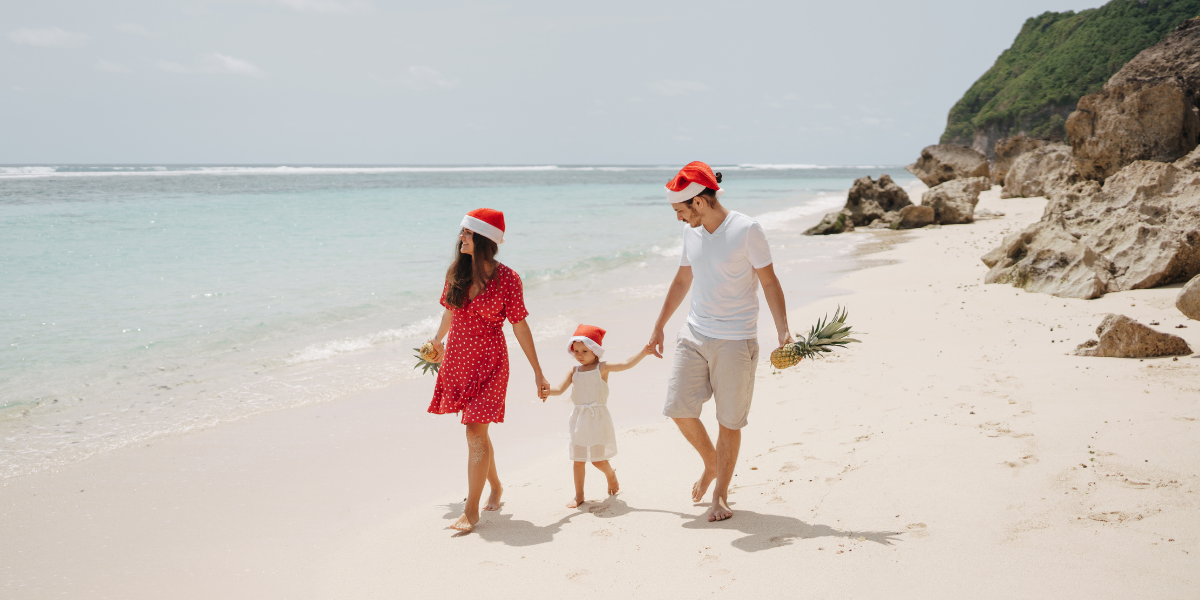 Cómo es pasar la navidad en la playa