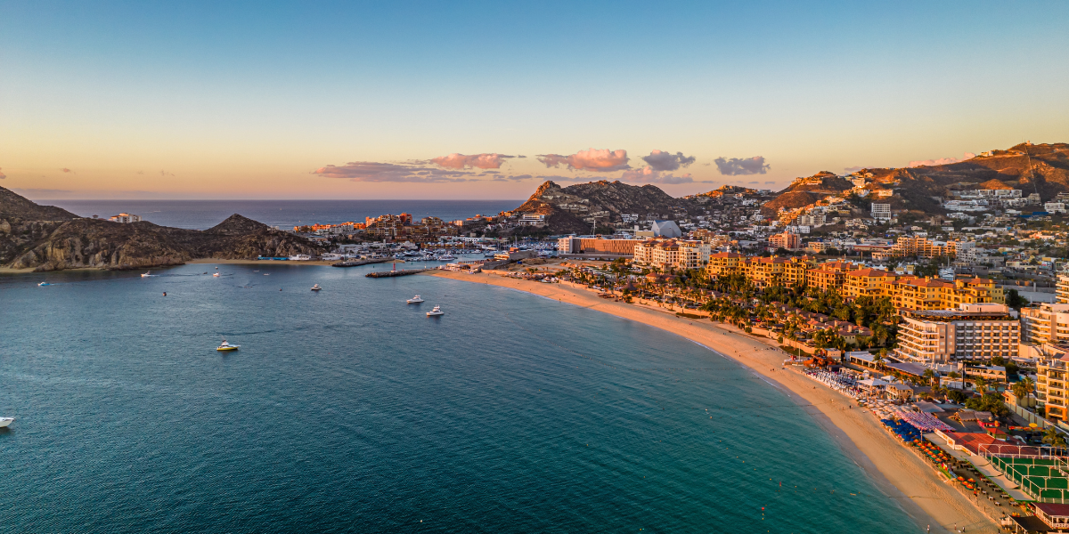 Vista panoramica de la bahia de Los Cabos