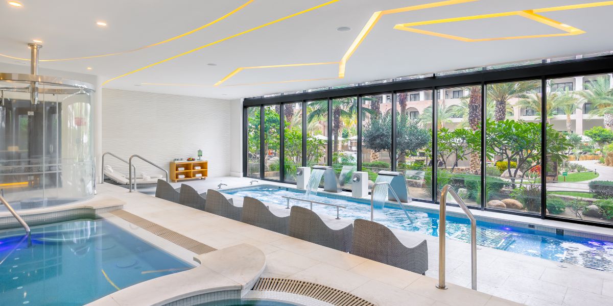 Private pools at a luxury hotel in Cabo