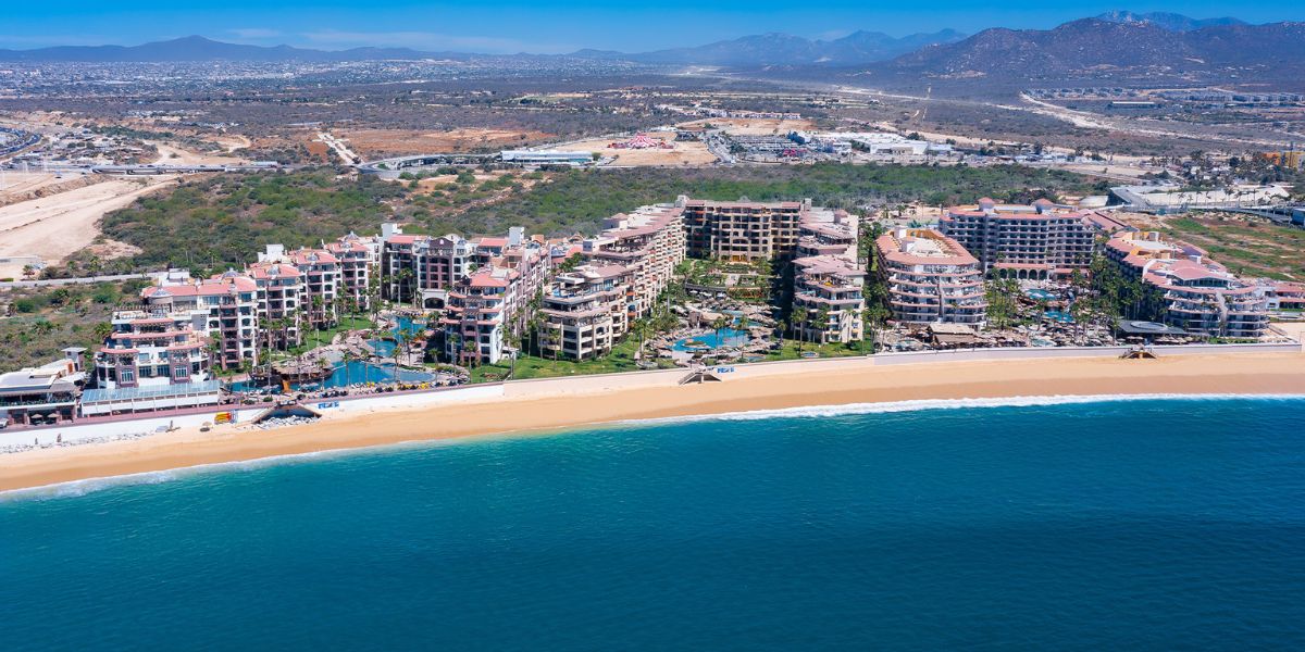 Safe Beaches in Los Cabos Aerial photo of El Medano Beach in Los Cabos