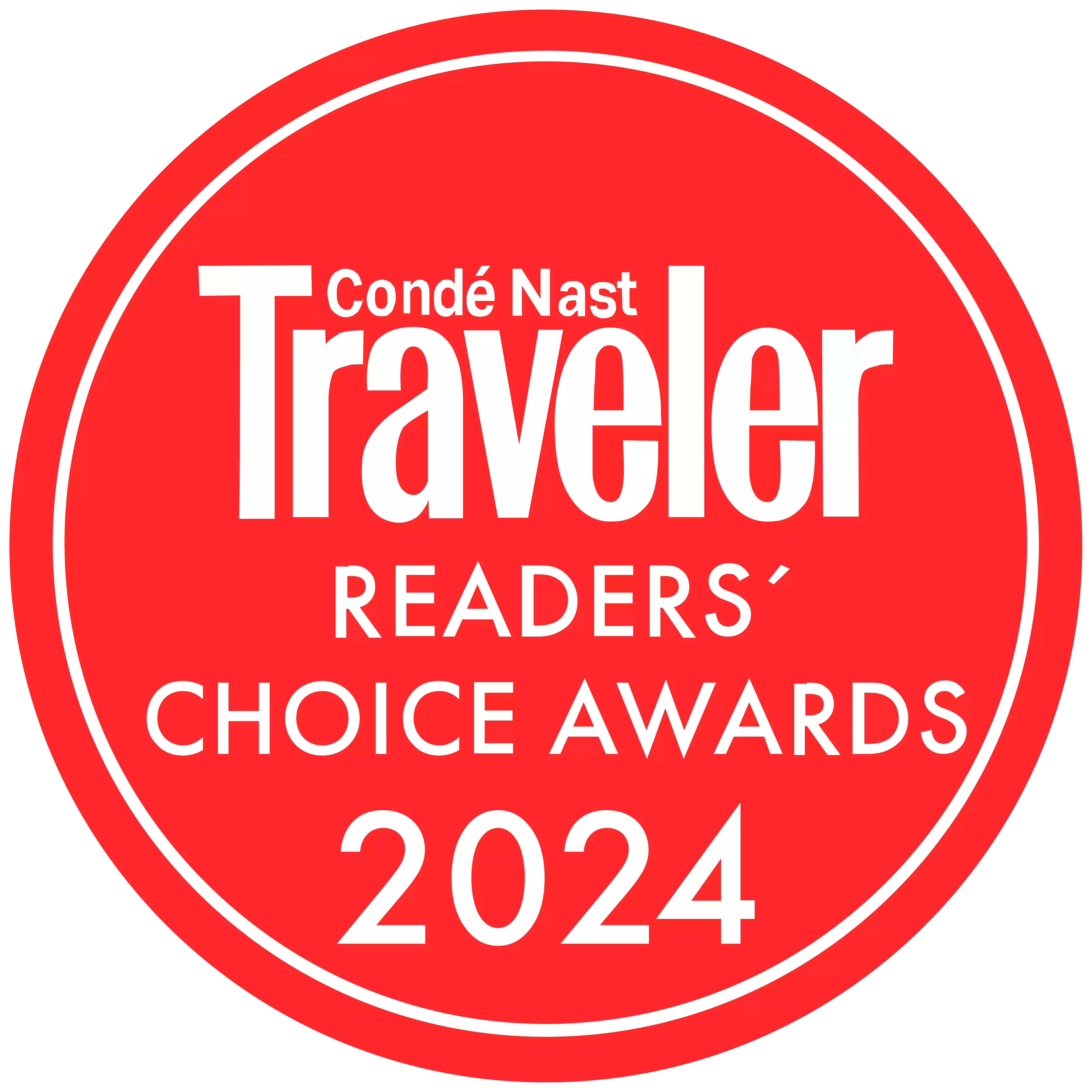 Conde Nast Traveler Readers Choice Award  